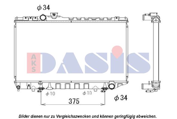 AKS DASIS Radiaator,mootorijahutus 210023N